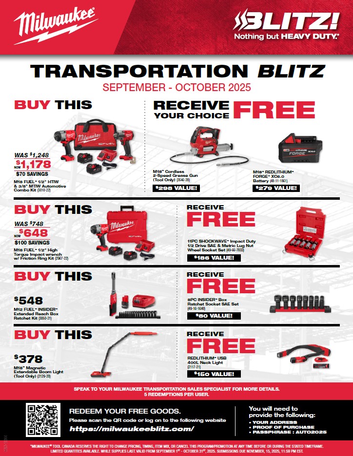 Davenports Milwaukee Blitz Specials!