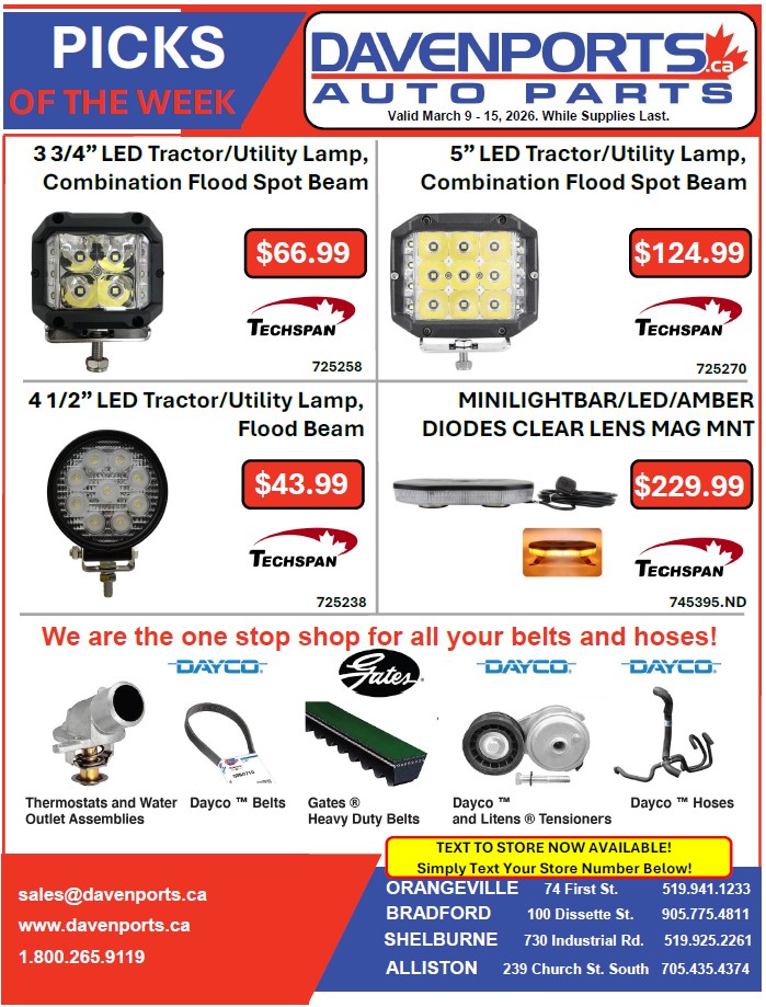 Davenports Pick of the Week – Mar 9 – 15, 2026