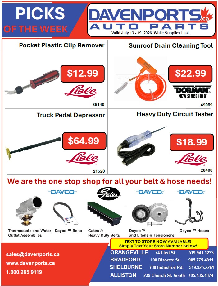Davenports Products of the Week - July 13 - 19, 2026